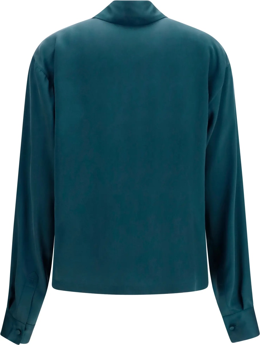 Topuri Deep V-neck silk Shirt - Img 2