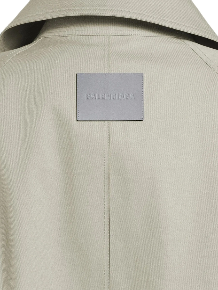 Trenci Balenciaga bej din bumbac - Img 4