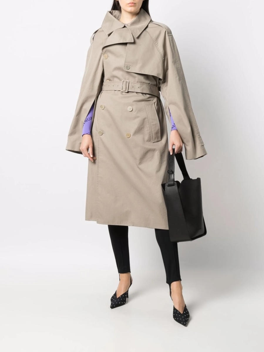 Trenci Balenciaga neutru din bumbac - Img 2