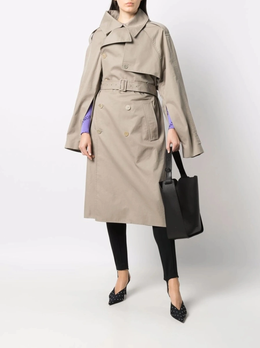 Trenci Balenciaga neutru din bumbac - Img 2