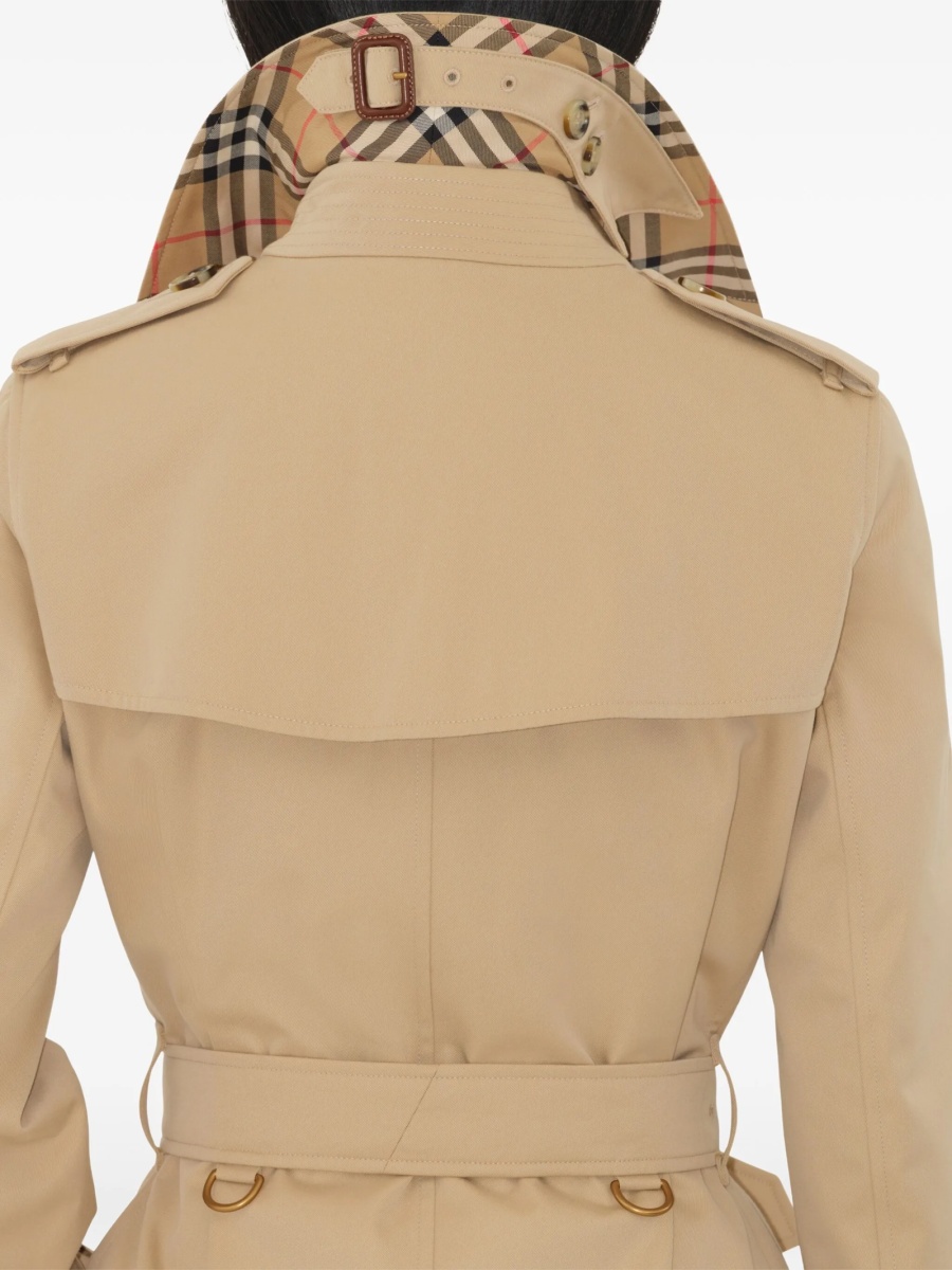 Trenci Burberry kensington heritage neutru din bumbac - Img 5