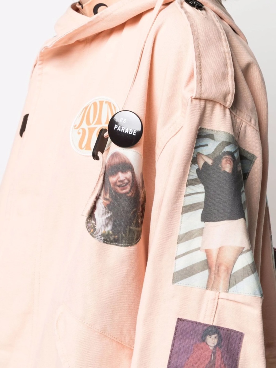Trenci Raf Simons roz din bumbac - Img 5