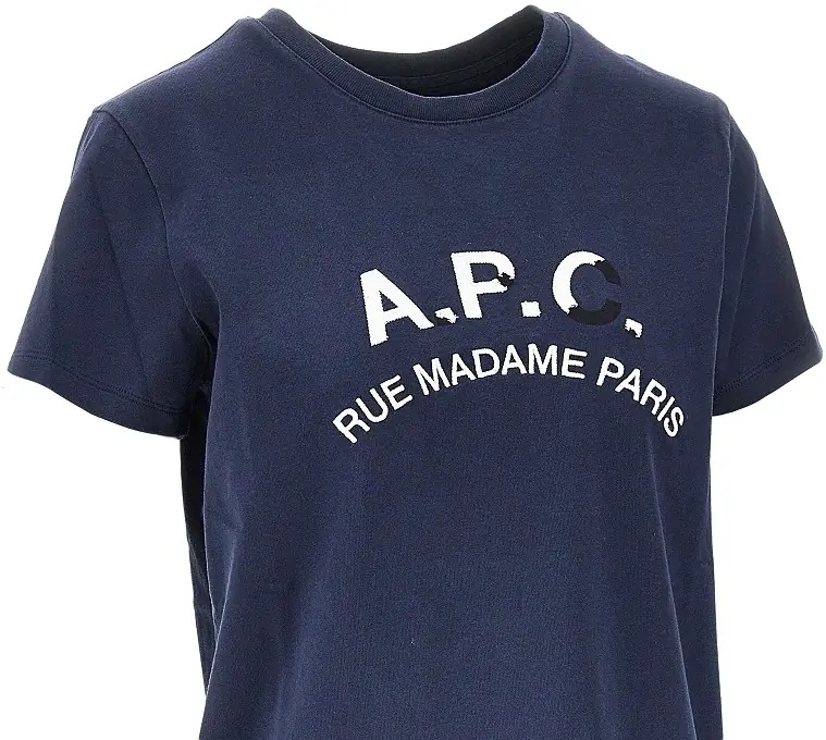 Tricou A.P.C. Vintage effect logo embroidery T-shirt - Img 2