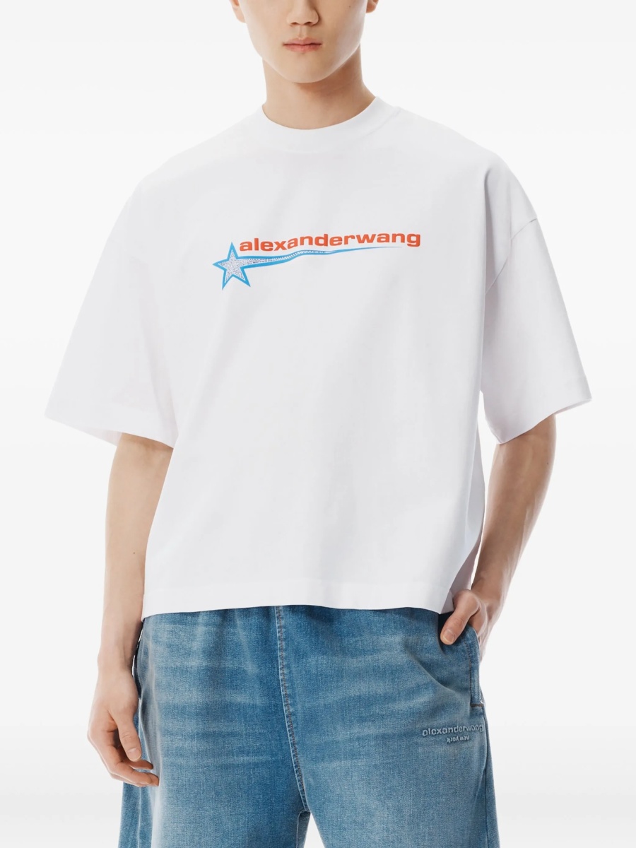 Tricou Alexander Wang alb - Img 4