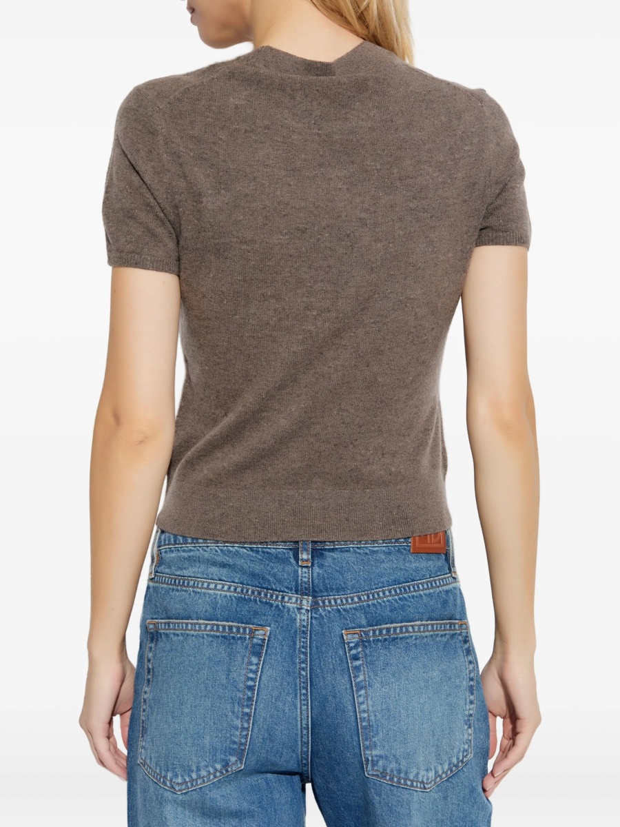 Tricou Alexander Wang maro din lana - Img 4