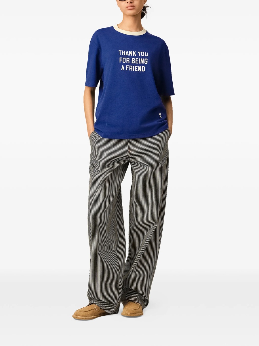 Tricou AMI Paris ami de coeur albastru - Img 3