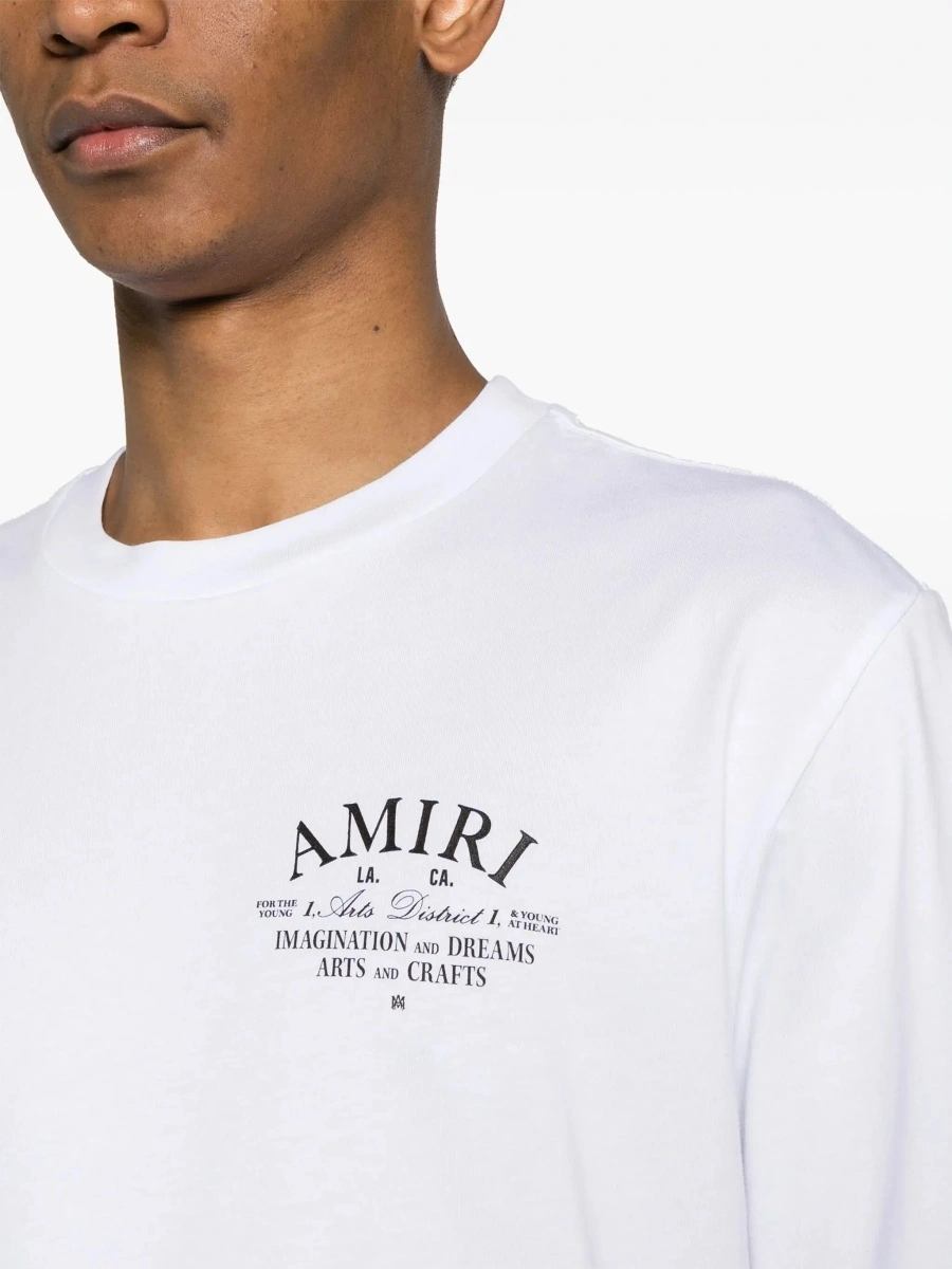 Tricou AMIRI alb din bumbac - Img 6