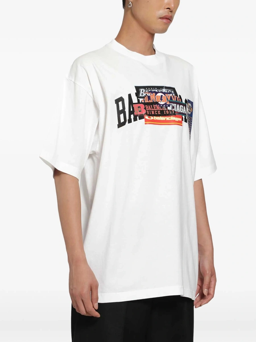 Tricou Balenciaga alb - Img 2