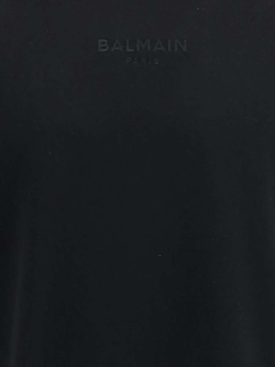 Tricou Balmain negru din bumbac - Img 3