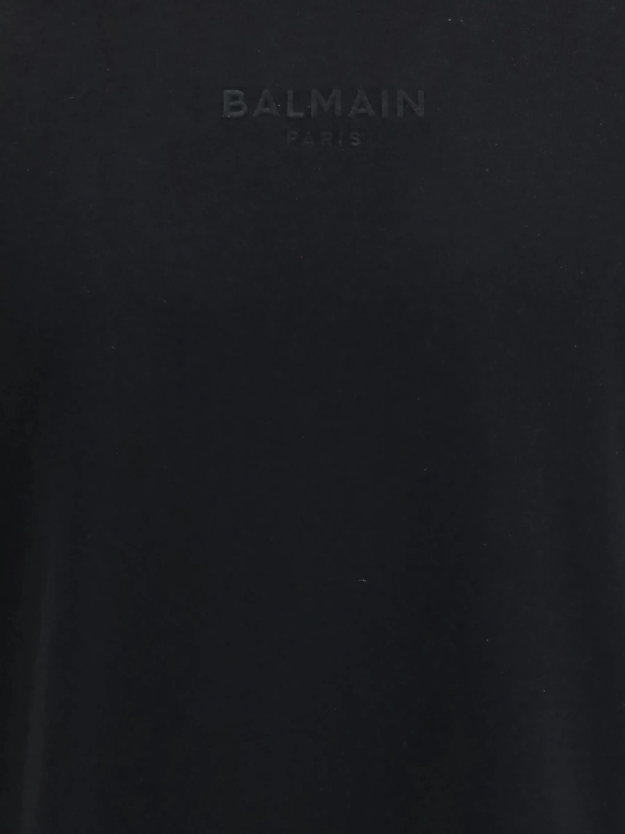 Tricou Balmain negru din bumbac - Img 3