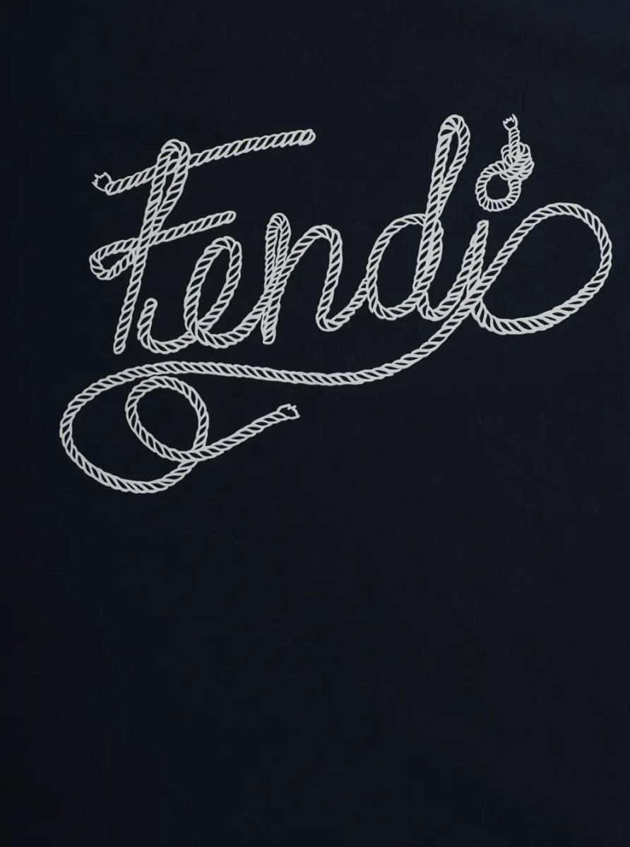 Tricou Blue Crew neck T-shirt with large logo on the front in cotton boy - Img 3
