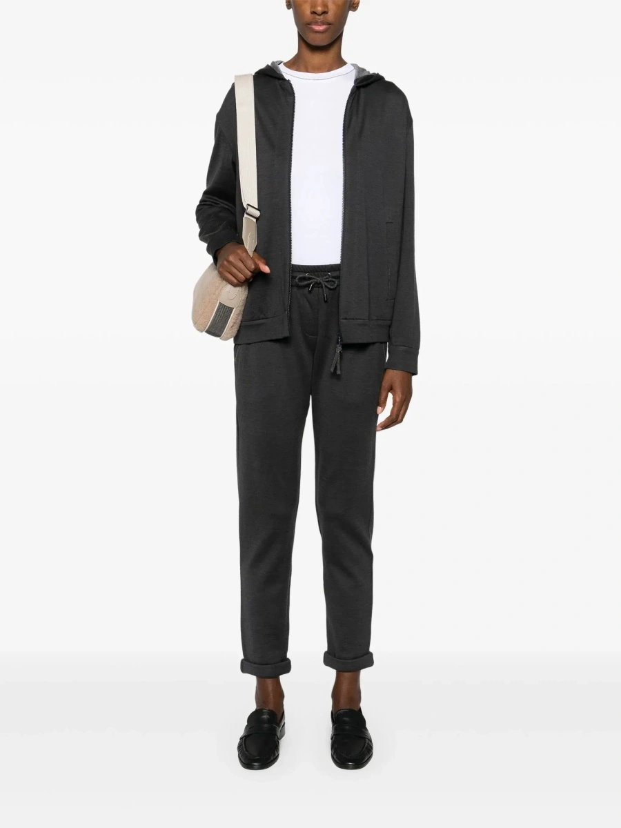 Tricou Brunello Cucinelli alb din bumbac - Img 4