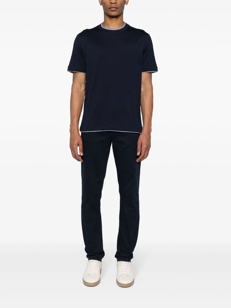 Tricou Brunello Cucinelli albastru - Img 2