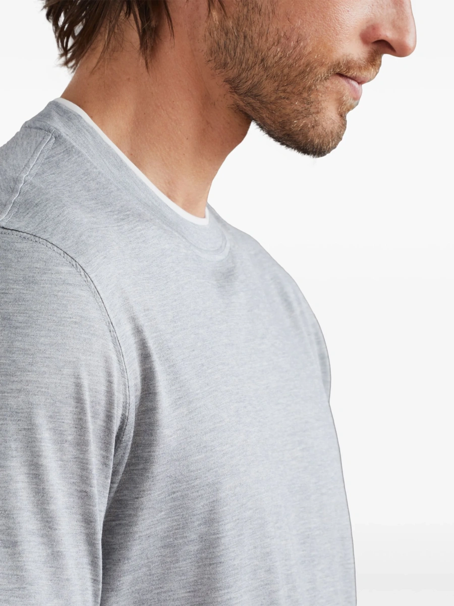 Tricou Brunello Cucinelli gri - Img 5