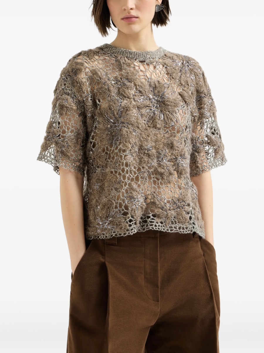Tricou Brunello Cucinelli maro - Img 3