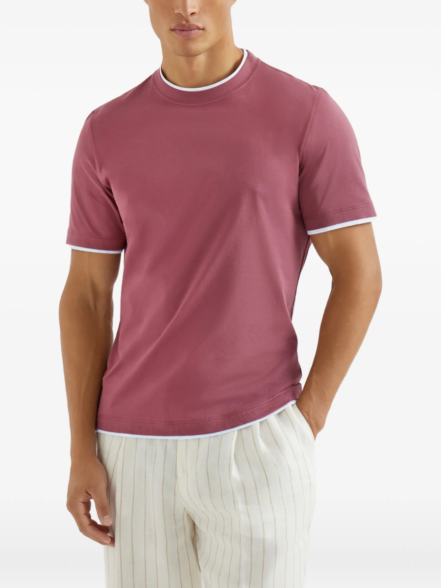Tricou Brunello Cucinelli rosu - Img 3