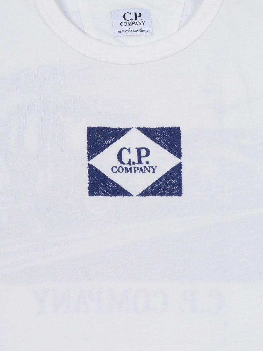 Tricou C.P. Company alb - Img 3