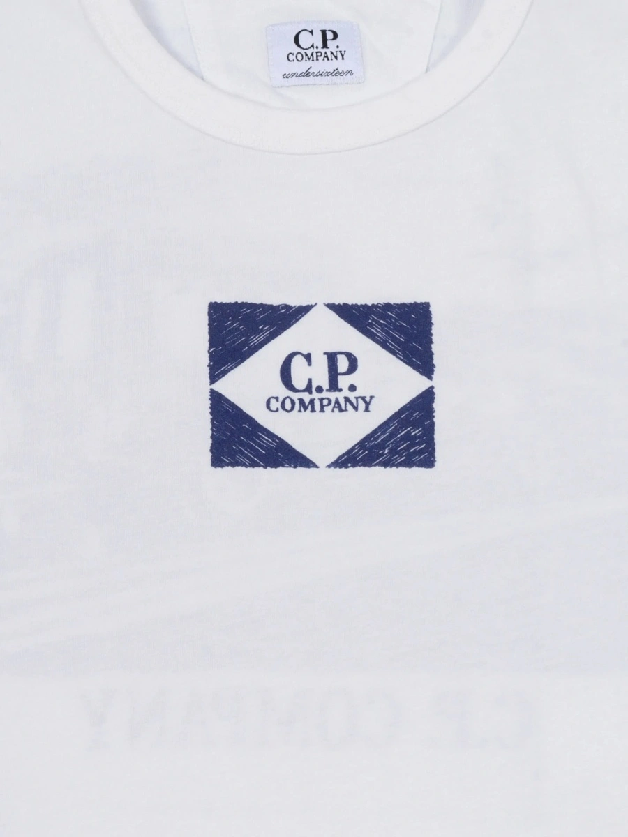 Tricou C.P. Company alb - Img 3