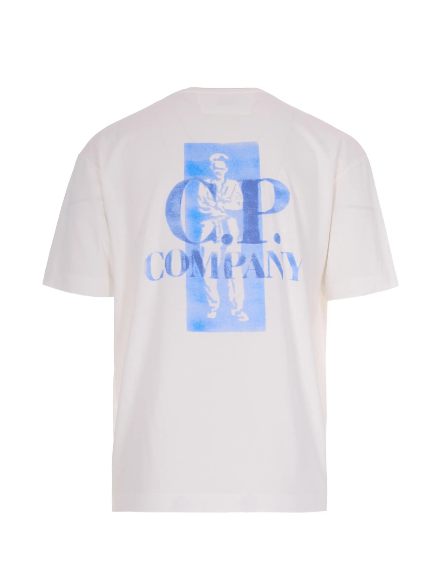 Tricou C.P. Company alb - Img 2