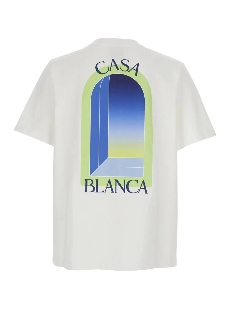Tricou Casablanca alb din bumbac - Img 2