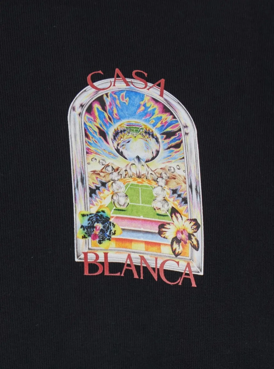 Tricou Casablanca negru din bumbac - Img 3