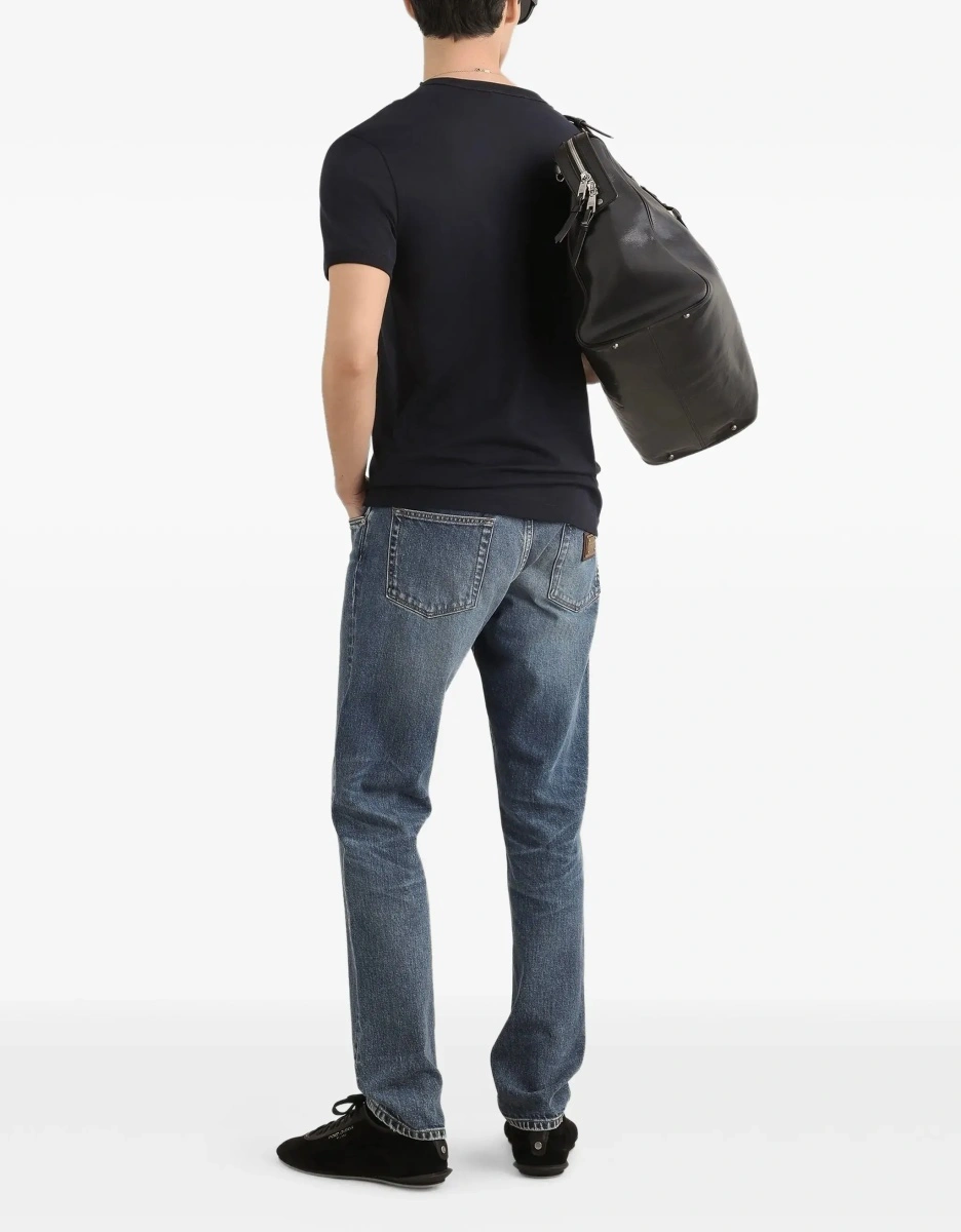 Tricou Cotton T-shirt with logo plaque - Img 5