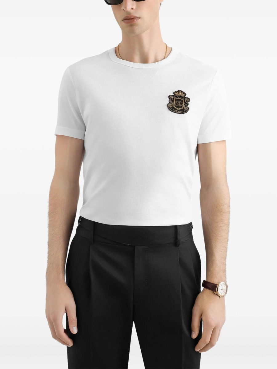 Tricou Dolce &amp; Gabbana alb din bumbac - Img 4