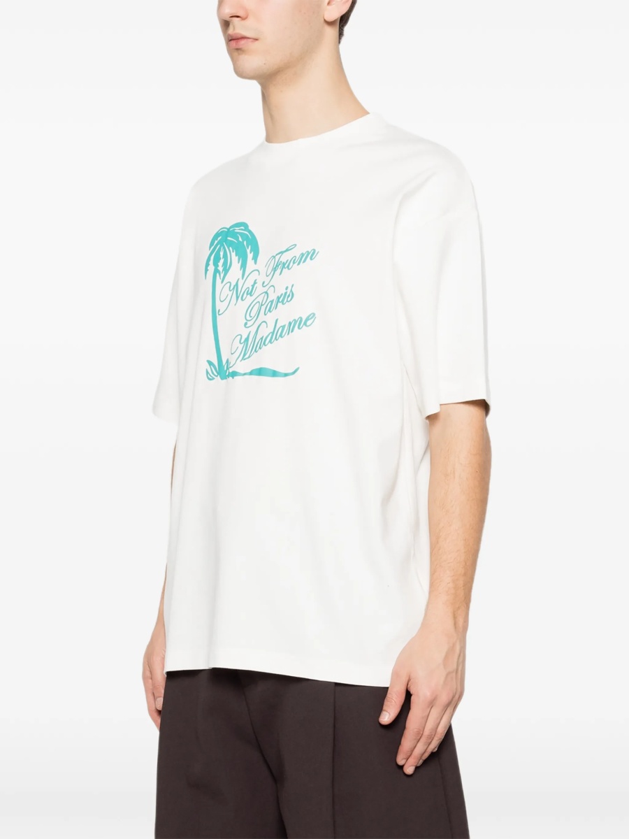 Tricou DRÔLE DE MONSIEUR alb - Img 3