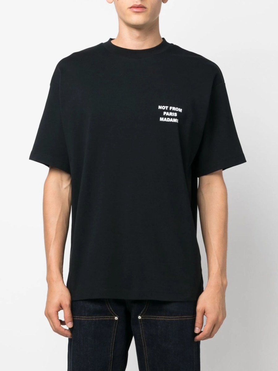 Tricou DRÔLE DE MONSIEUR negru - Img 3