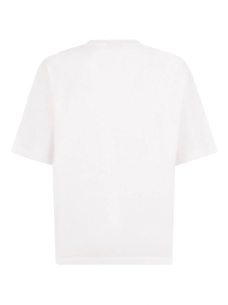 Tricou DSQUARED2 alb din bumbac - Img 4