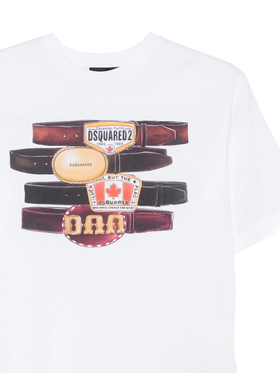 Tricou DSQUARED2 alb - Img 3
