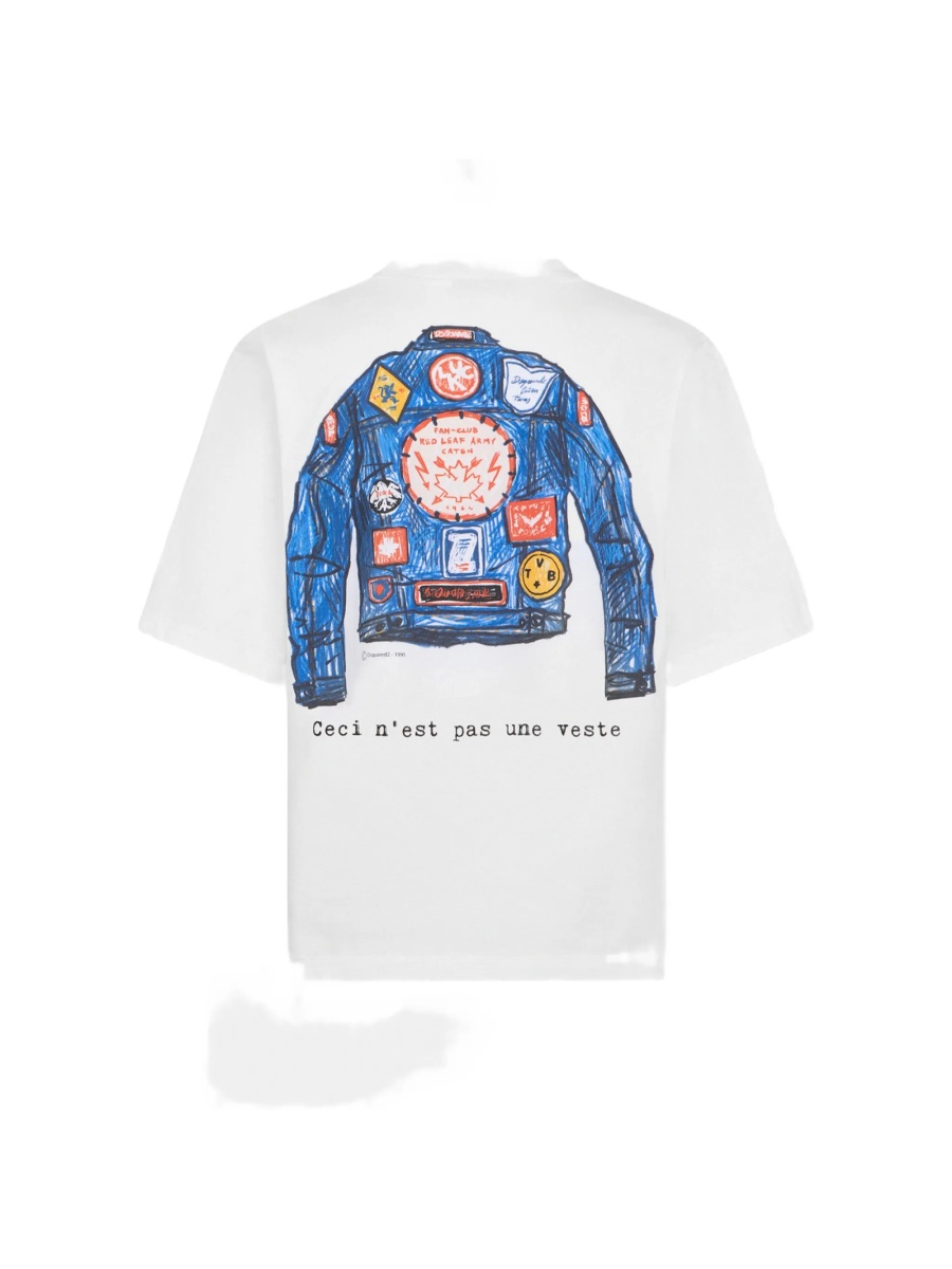 Tricou DSQUARED2 alb - Img 2