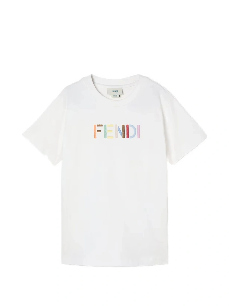 Tricou Fendi alb din bumbac - Img 6