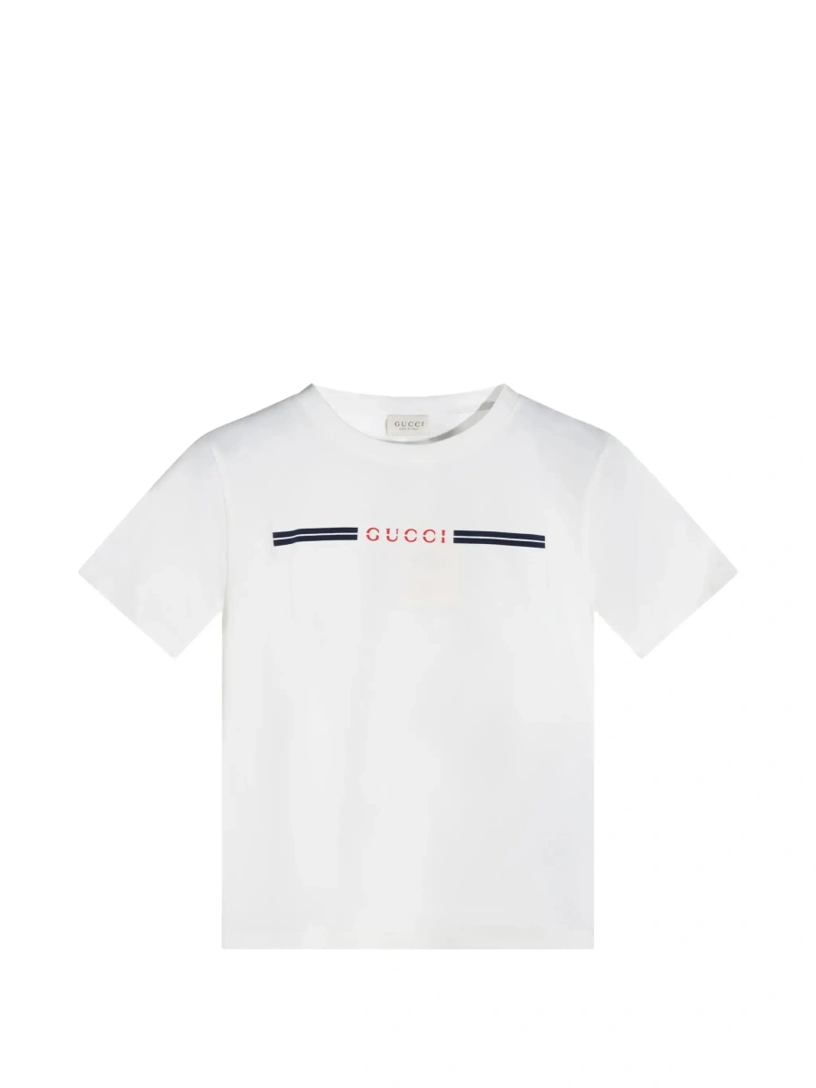 Tricou Gucci alb din bumbac - Img 5