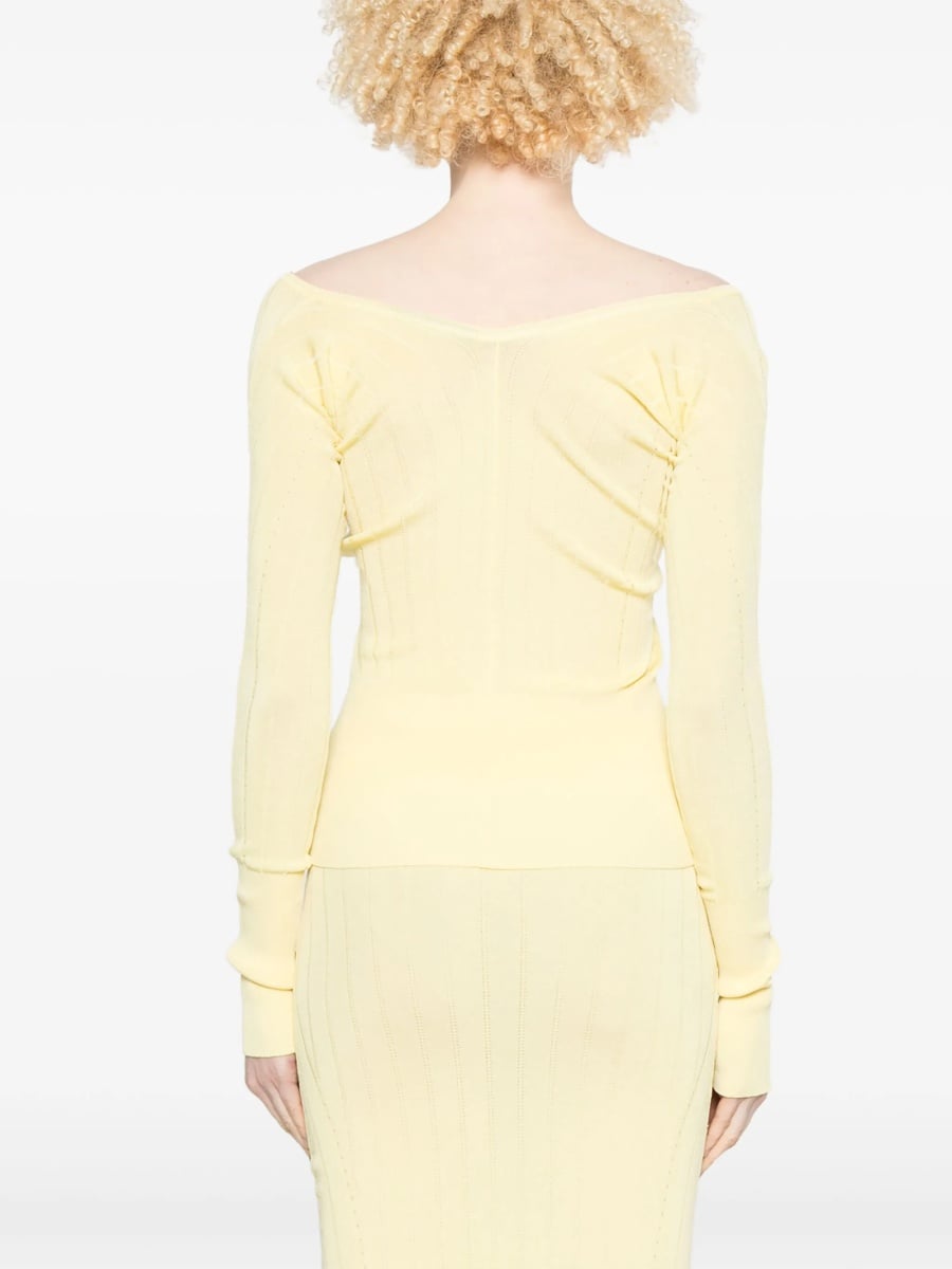 Tricou JACQUEMUS galben - Img 4