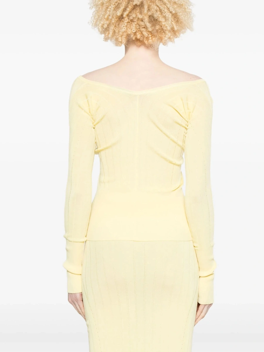 Tricou JACQUEMUS galben - Img 4