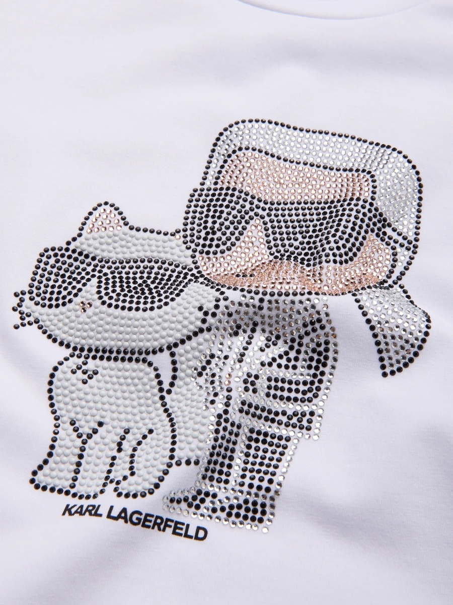 Tricou Karl Lagerfeld alb - Img 3