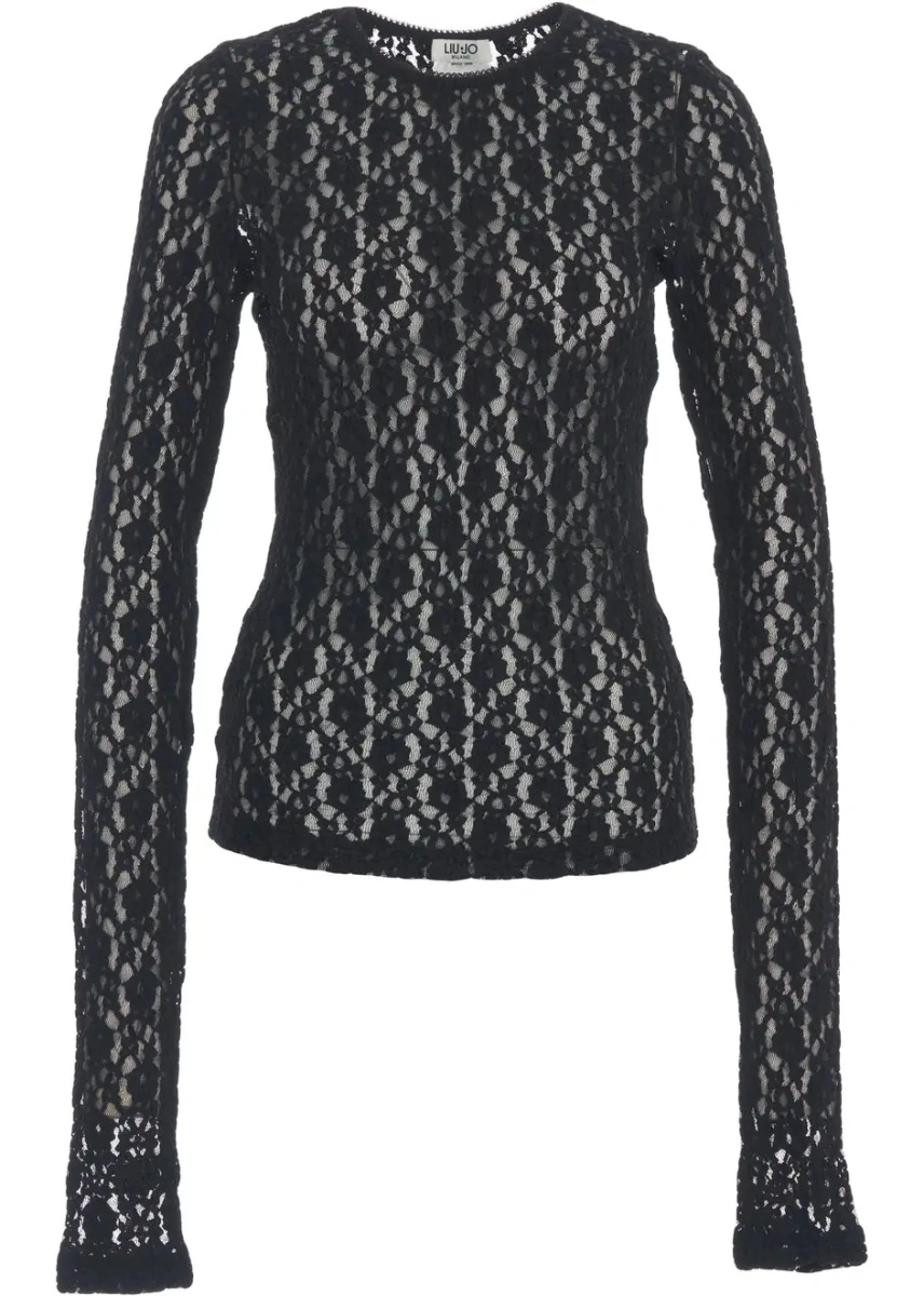 Tricou Liu Jo White negru - Img 2