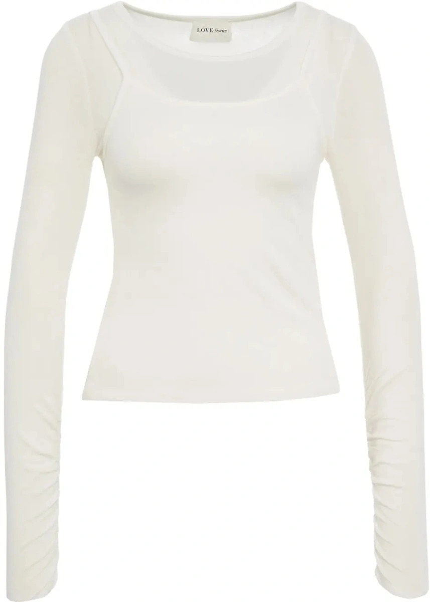 Tricou Love Stories alb 'Piper' - Img 2