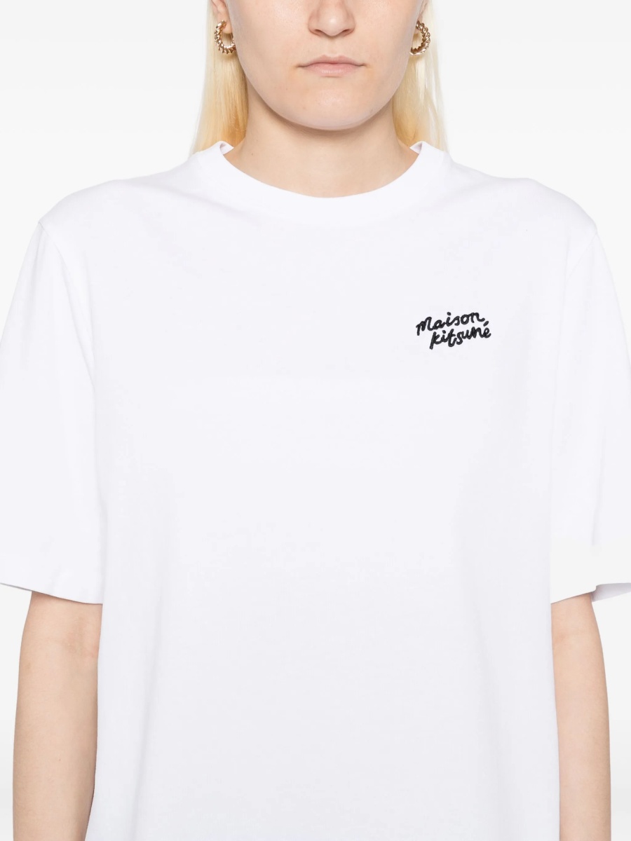 Tricou MAISON KITSUNÉ alb - Img 5