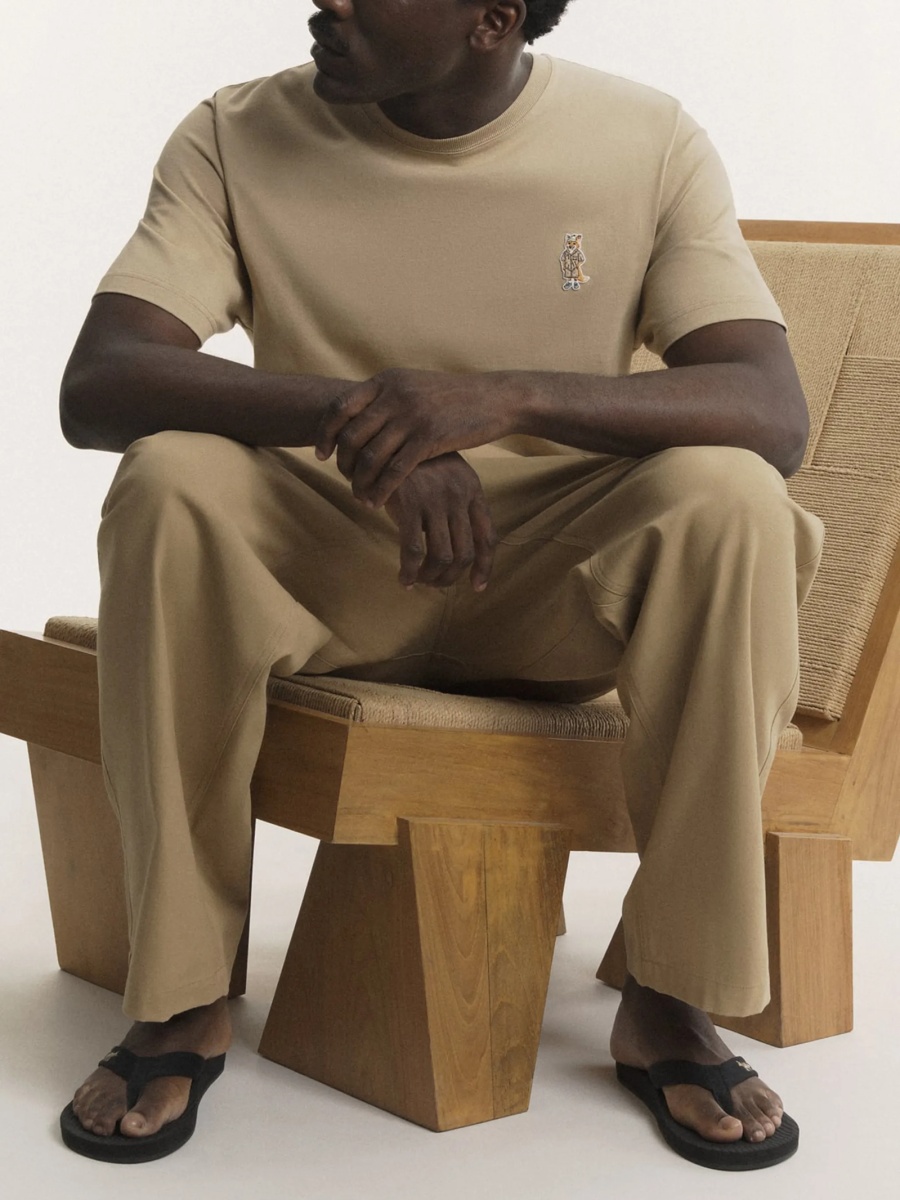 Tricou MAISON KITSUNÉ neutru - Img 5