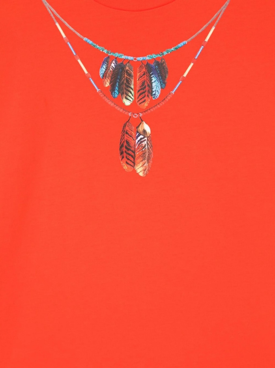 Tricou Marcelo Burlon rosu - Img 3
