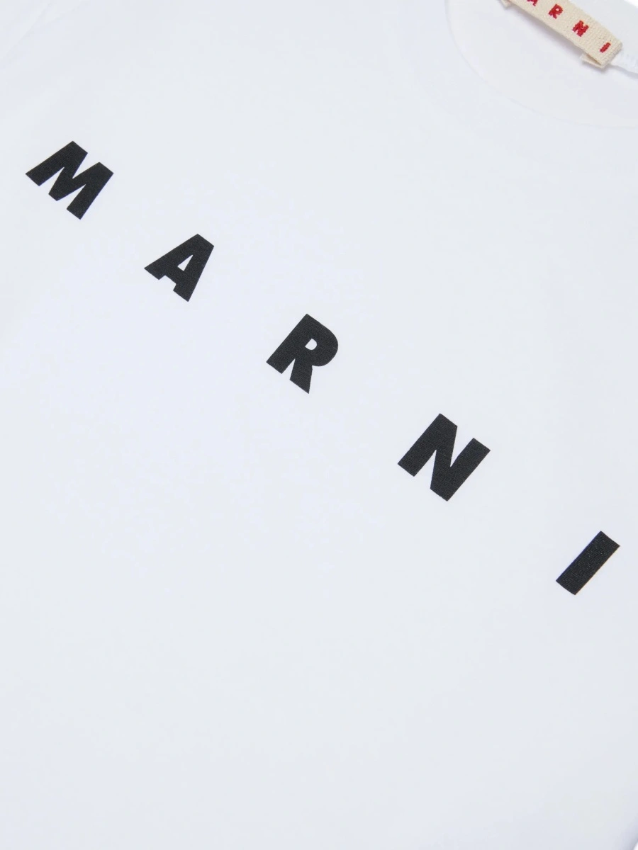 Tricou Marni alb din bumbac - Img 6