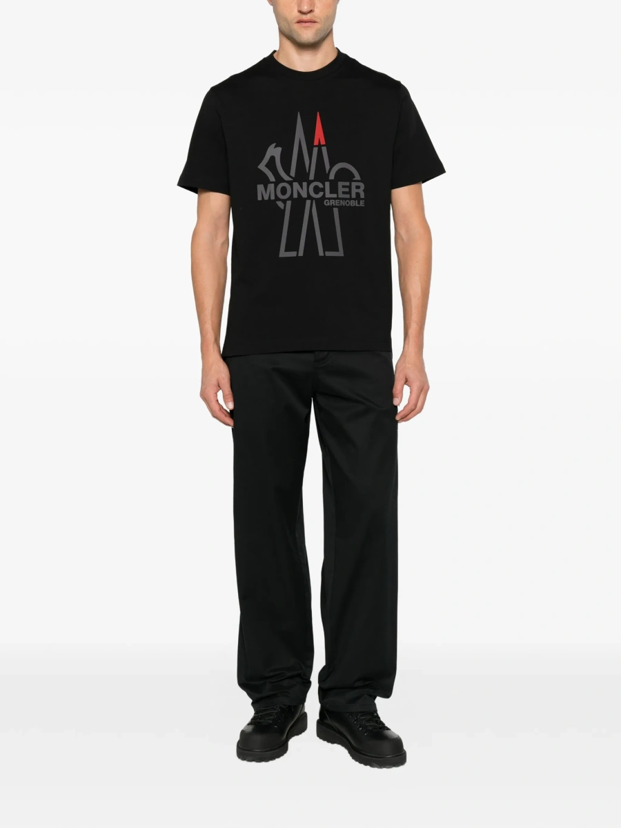Tricou Moncler Grenoble negru - Img 2
