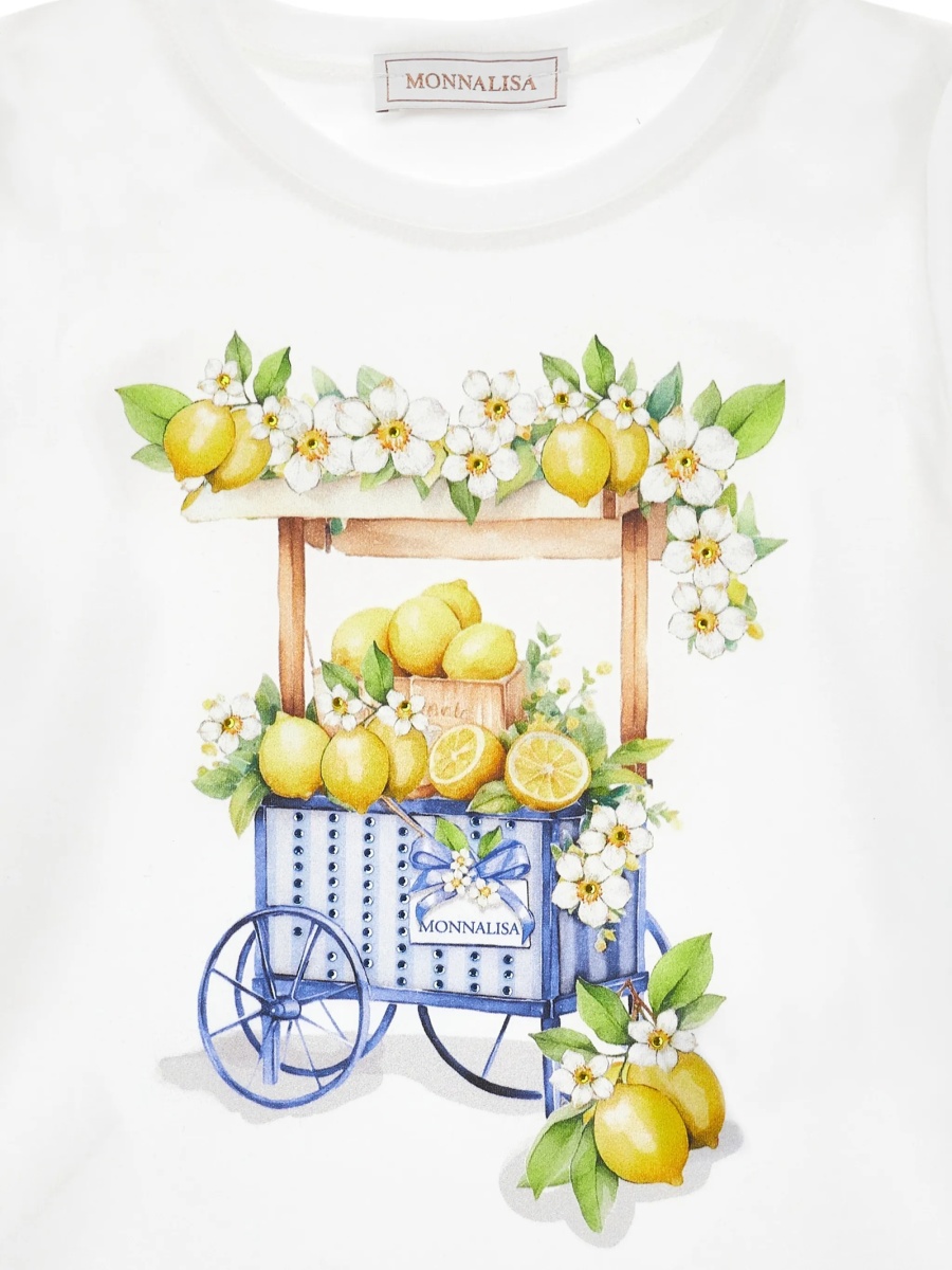 Tricou Monnalisa alb - Img 3
