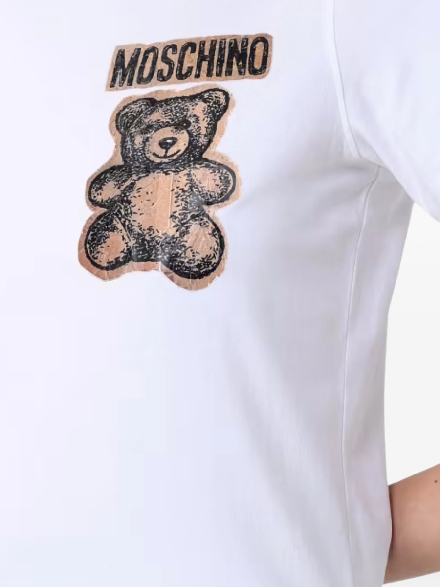 Tricou Moschino alb - Img 4