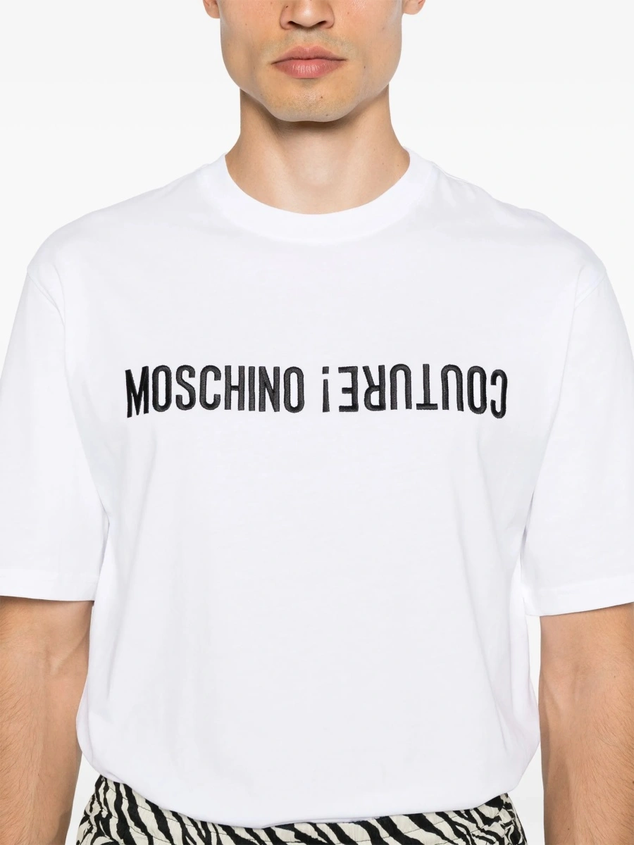 Tricou Moschino alb - Img 5