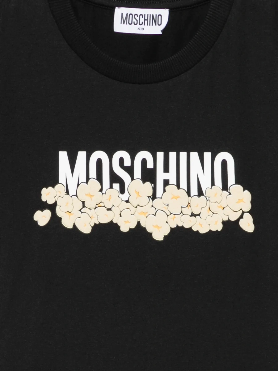 Tricou MoschinoS negru din bumbac - Img 5