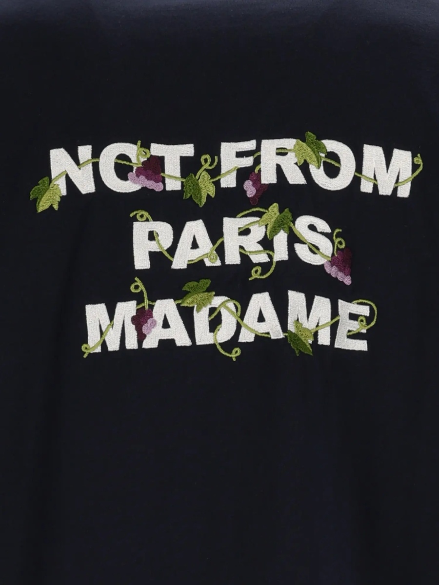 Tricou NAVY Vine Embroidered Slogan T-shirt - Img 4