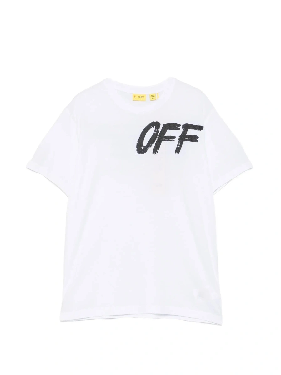 Tricou Off-White alb din bumbac - Img 6